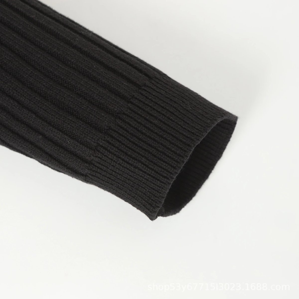Stone Island Ribbed Half-Zip Sweater Black product detail 8 in Litbuy spreadsheet finds