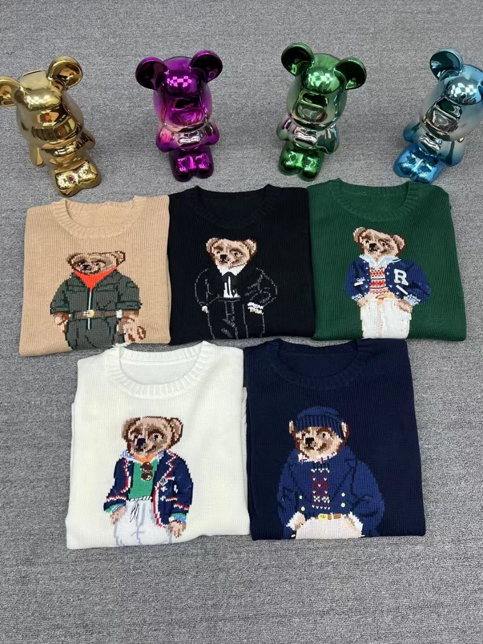 Polo Ralph Lauren Ski Bear Intarsia Knit Sweater Black product detail 44 in Litbuy spreadsheet finds
