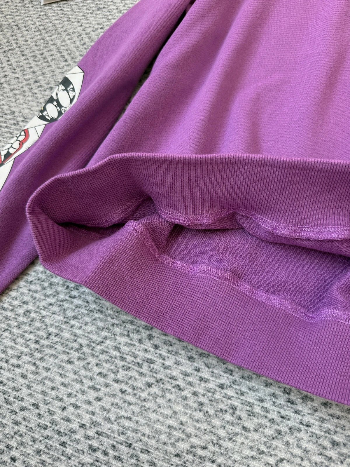 Chrome Hearts Purple Polo Sweatshirt with Graphic Sleeves and Chest Pocket Polo Shirt product detail 22 in Litbuy spreadsheet finds