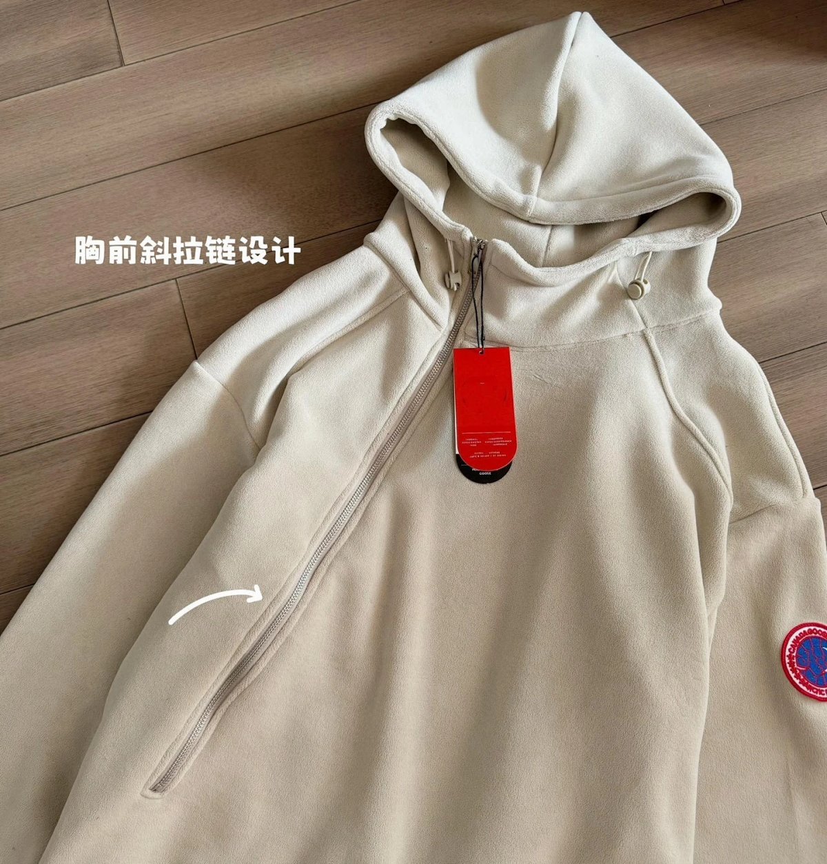 Canada Goose Fleece Hoodie Red Hoodie product detail 11 in Litbuy spreadsheet finds