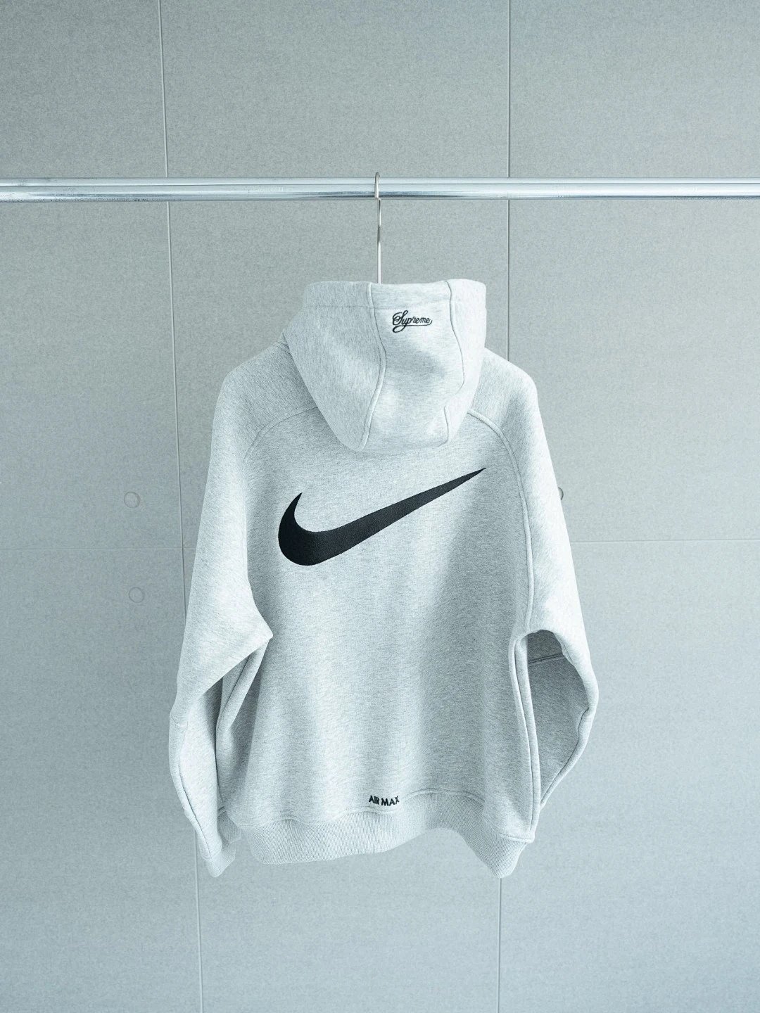 Nike Zip-Up Hoodie Light Gray Hoodie product detail 9 in Litbuy spreadsheet finds