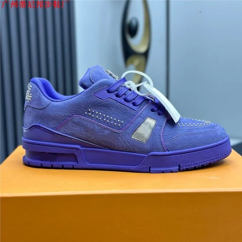 Design Purple Studded Chunky Sneakers