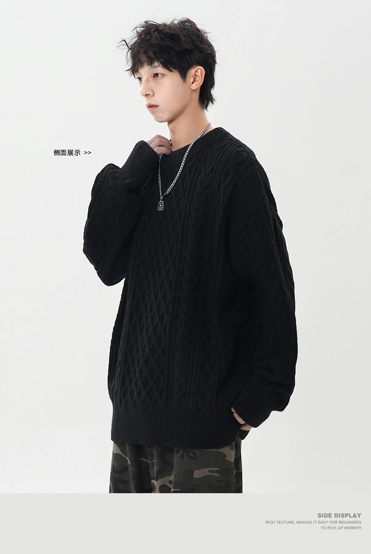 Cable Knit Half-Zip Turtleneck Sweater White - 32