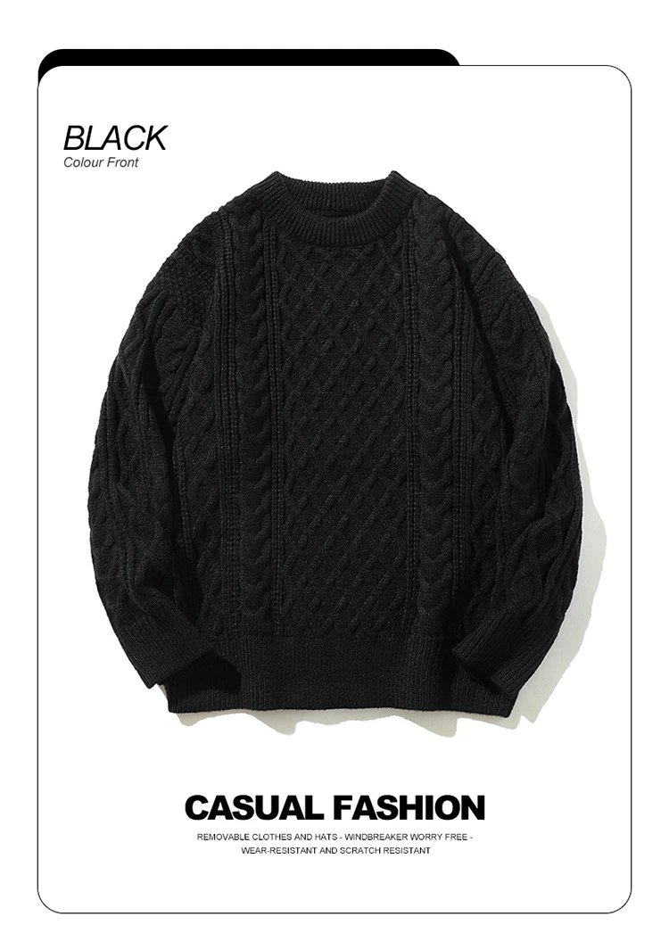 Cable Knit Half-Zip Turtleneck Sweater White - 47