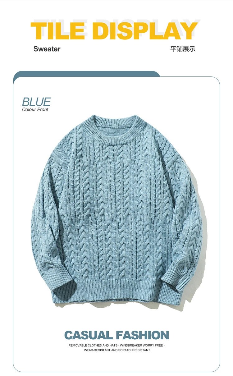 Cable Knit Half-Zip Turtleneck Sweater White - 48