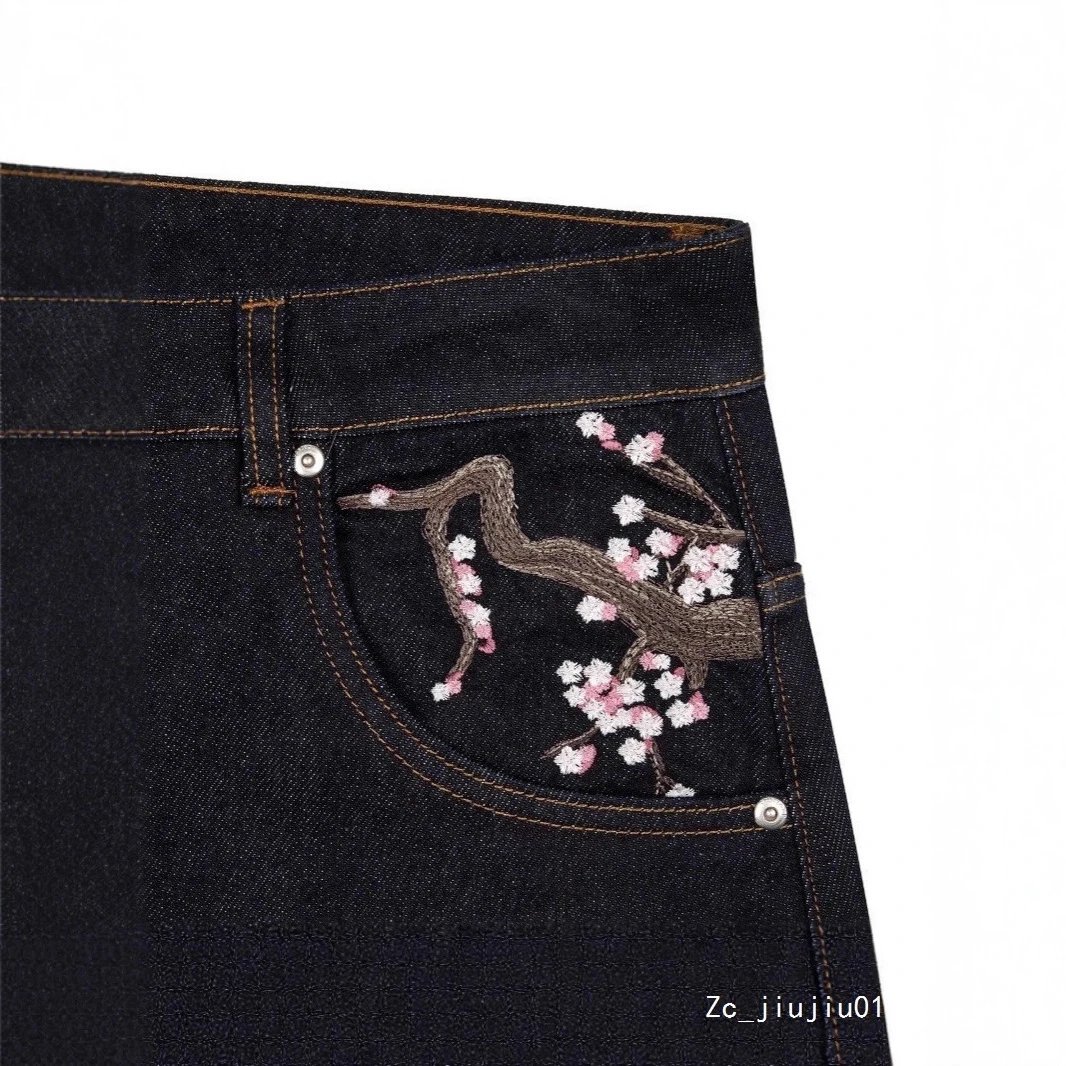SCHYZE Jeans Straight-Leg Cherry Blossom Embroidered image 4