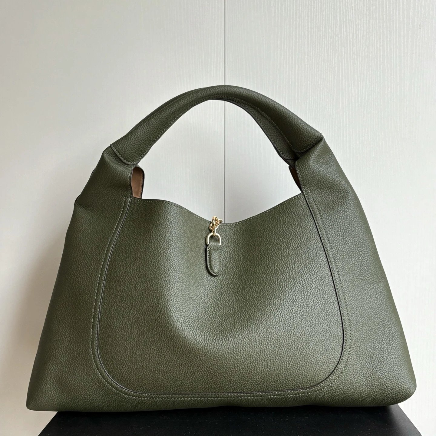 Gucci Jackie 1961 Small Black Grainy Leather Hobo Bag - 7