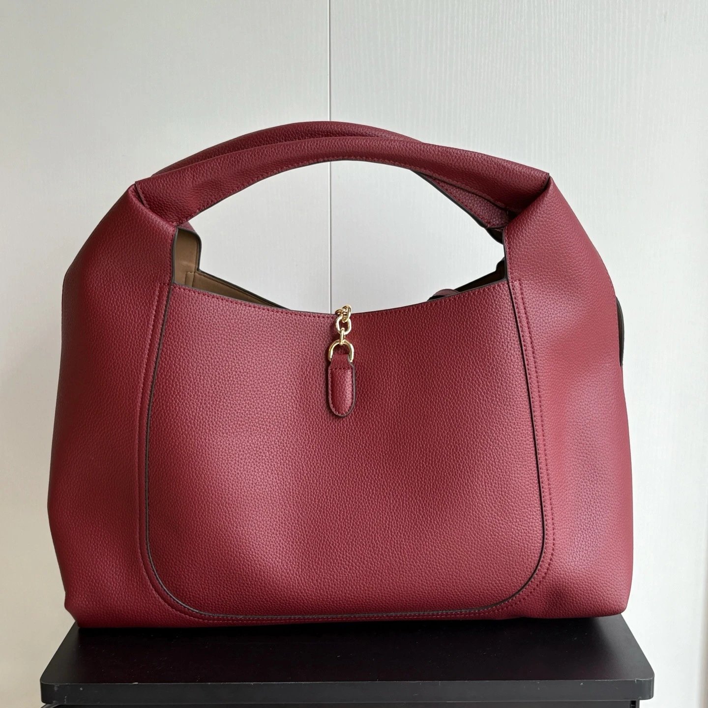 Gucci Jackie 1961 Small Black Grainy Leather Hobo Bag - 17