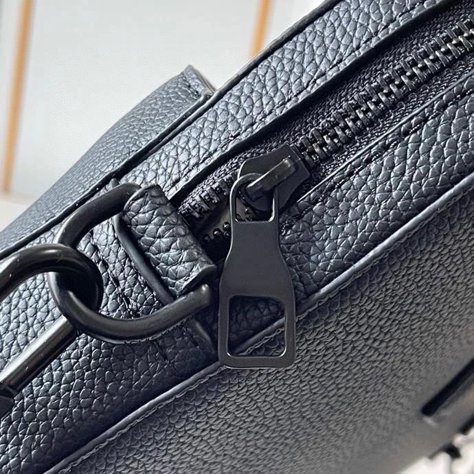 Design Business Tote Bag荔枝纹黑 Handbag - 8