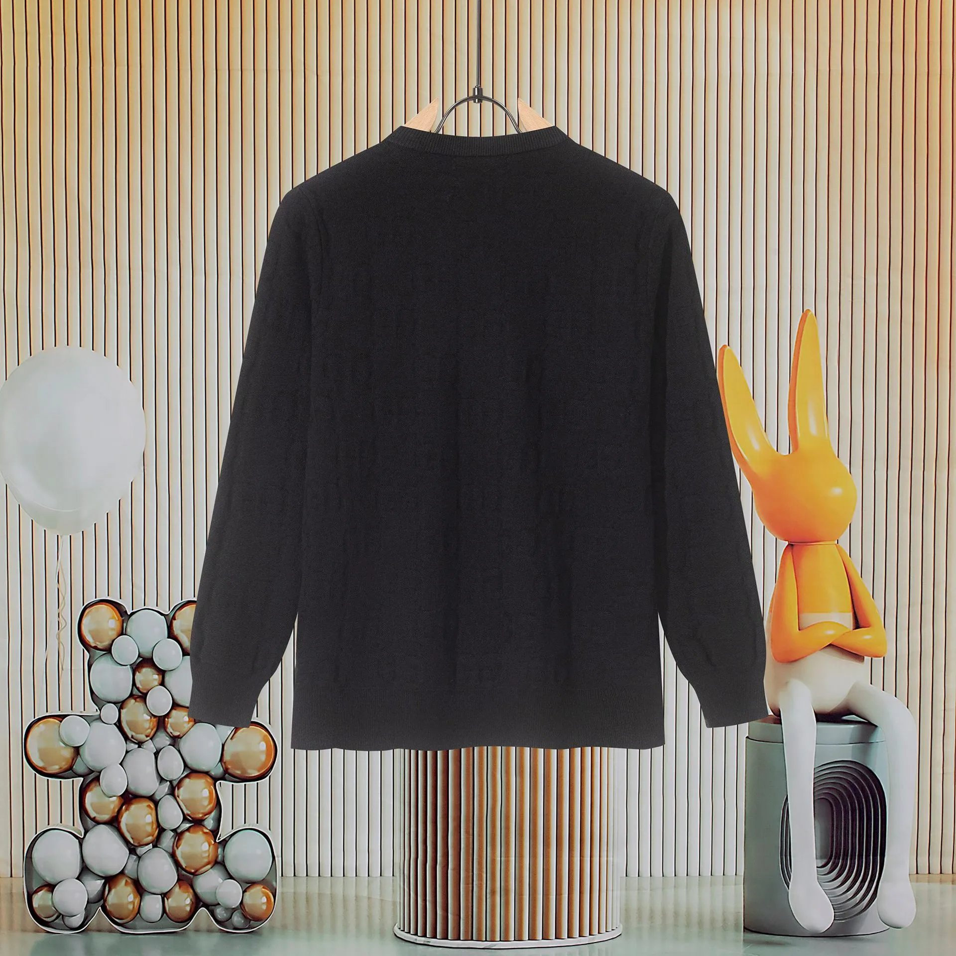 Gucci Interlocking G Knit Sweater Orange with Red-Blue Stripe - 37