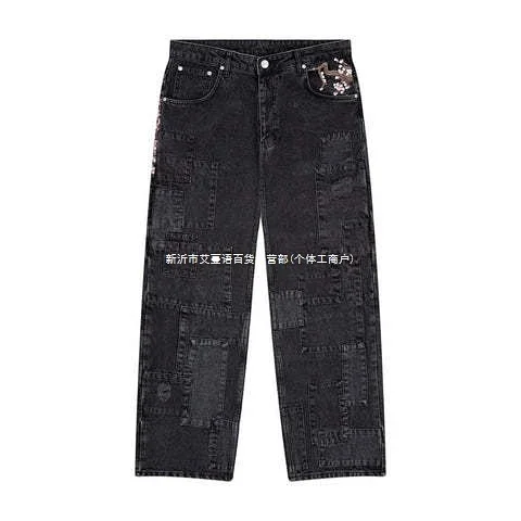 SCHYZE Jeans Straight-Leg Cherry Blossom Embroidered product detail image 19