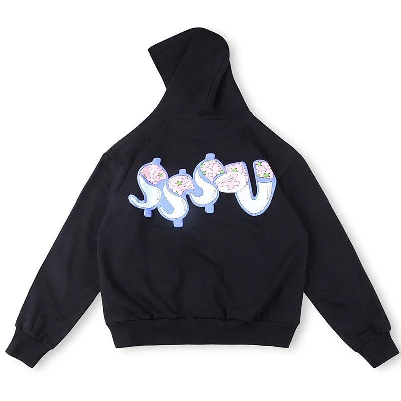 Design Sushi Bunny Graphic Hoodie Black and Brown product detail 5 in Litbuy spreadsheet finds