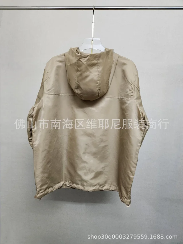 Unbranded Jackets Hooded Zip Jacket with Safety-Pin Chest Appliqué product detail image 15