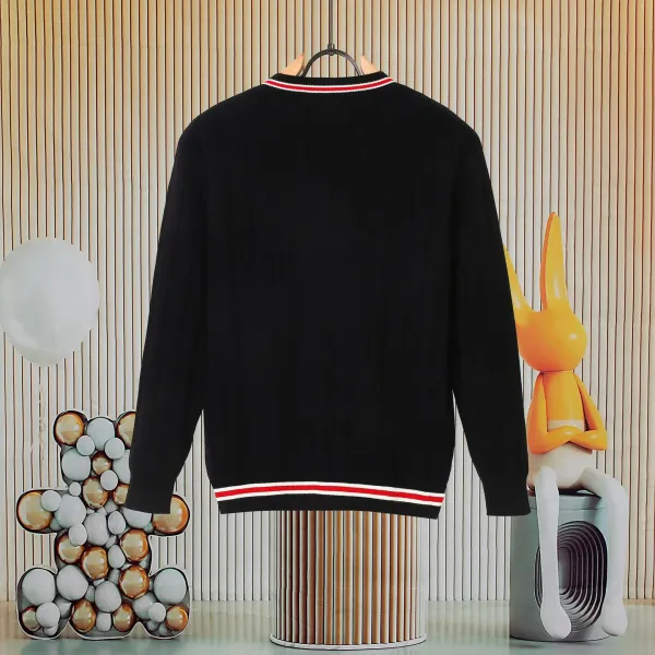 Gucci Interlocking G Knit Sweater Orange with Red-Blue Stripe - 27