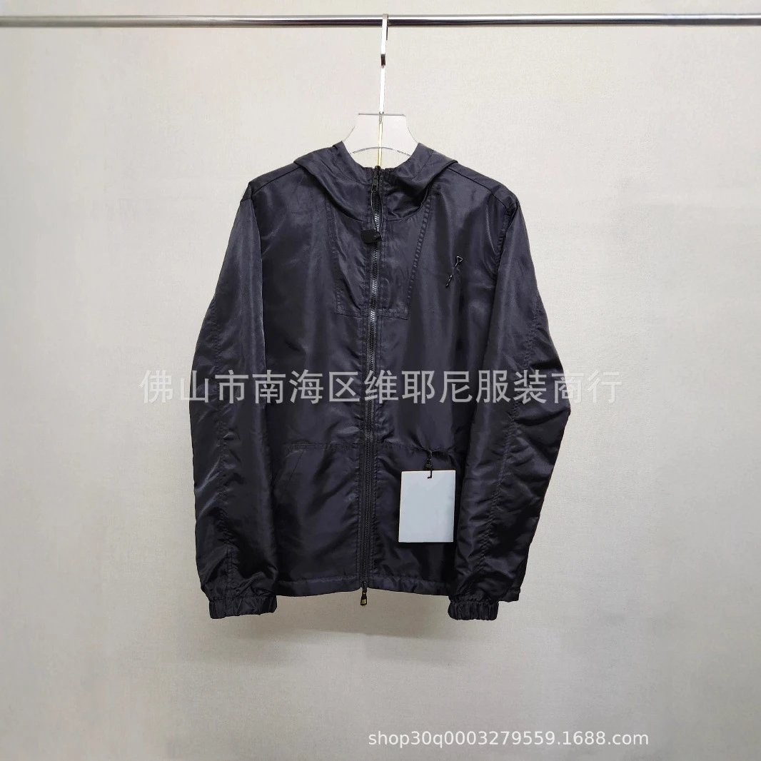 Unbranded Jackets Hooded Zip Jacket with Safety-Pin Chest Appliqué image 4