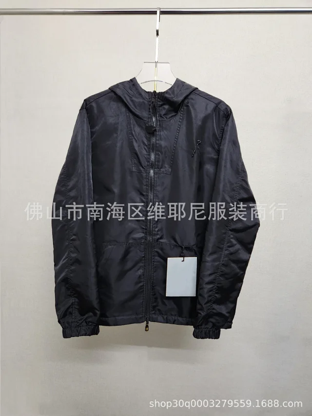 Unbranded Jackets Hooded Zip Jacket with Safety-Pin Chest Appliqué product detail image 2