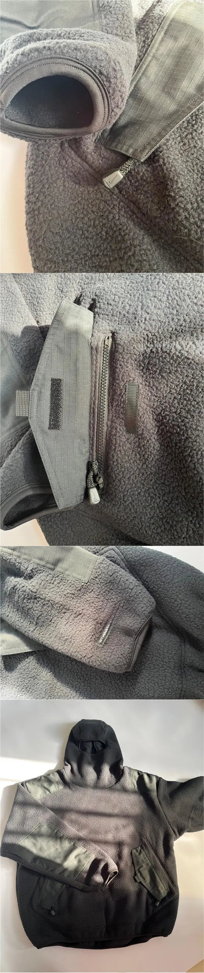 C.P. Company Fleece Hooded Balaclava Top Black Hoodie product detail 4 in Litbuy spreadsheet finds