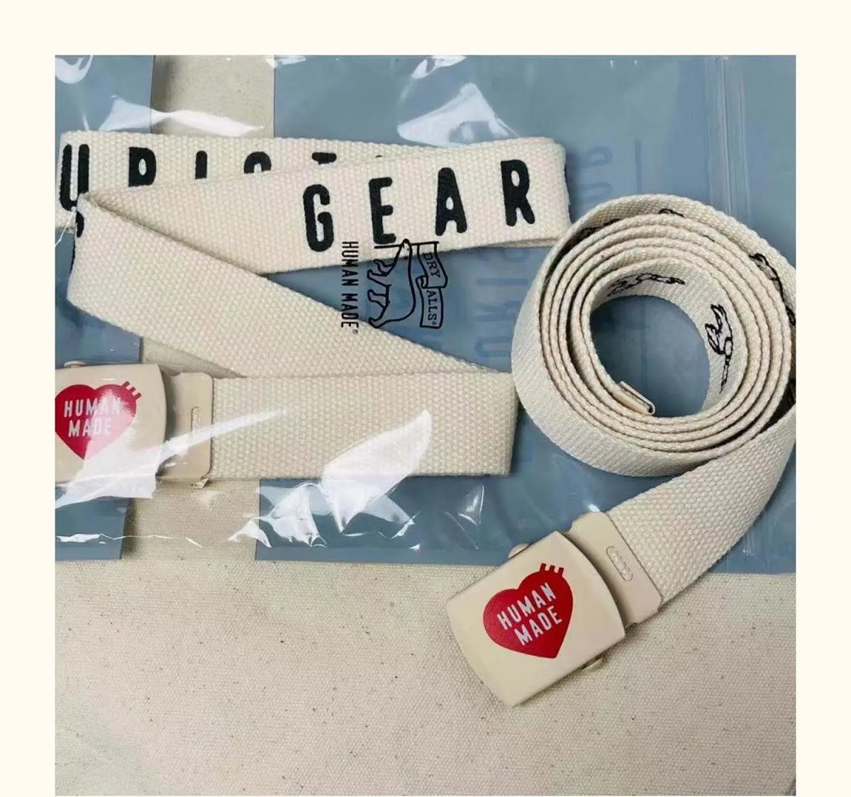 Human Made Graphic Canvas Belt Beige product detail 2 in Litbuy spreadsheet finds