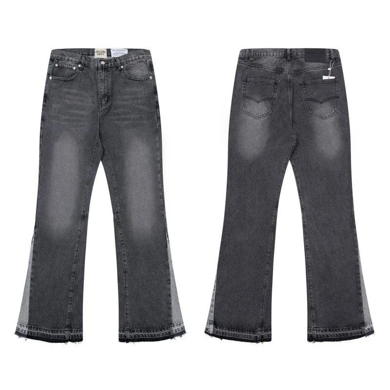 Gallery Dept. Washed and Distressed Denim Styles — 636# Black Grey