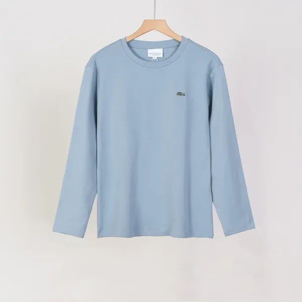 Lacoste Classic Long-Sleeve Crewneck T-Shirt Pale Blue - 1
