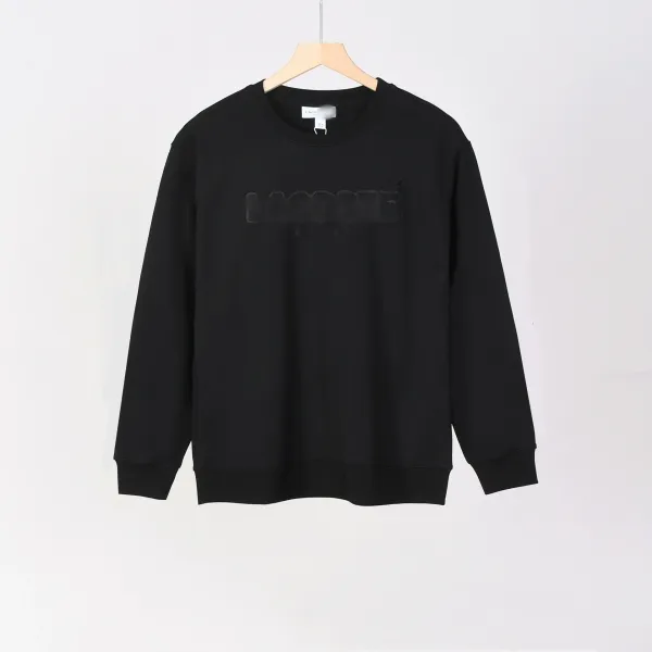 Lacoste Logo-Embossed Black Hoodie - 1