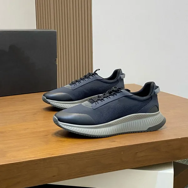 Design Modern Mesh Sneakers Navy Gray - 1