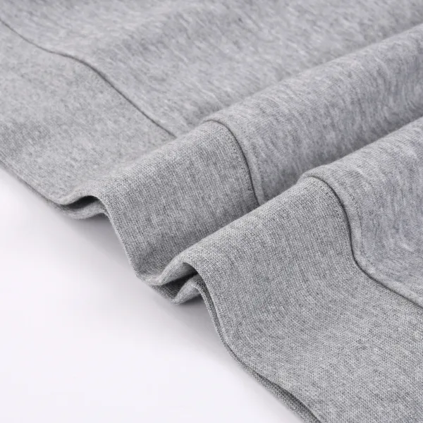 Design Minimalist Track Set: Crewneck Sweatshirt, Zip-Up Jacket, and Drawstring Sweatpants in Neutral Tones - 5