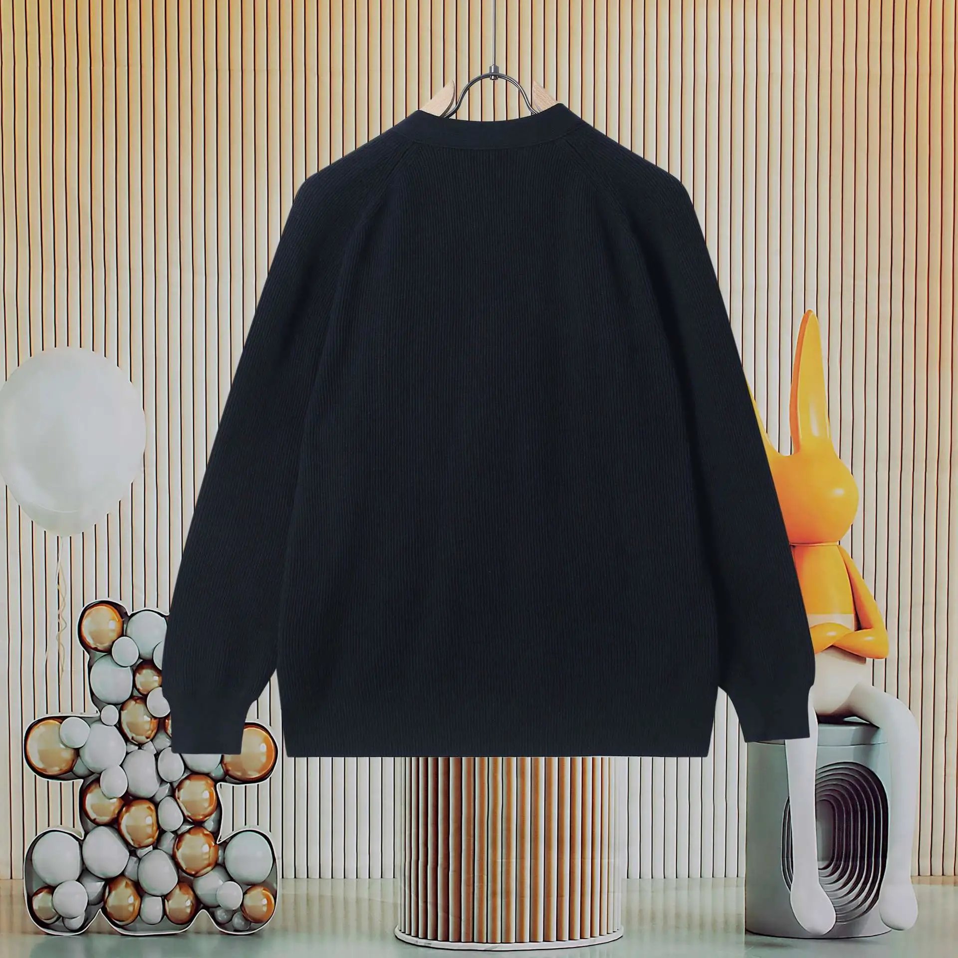 Gucci Interlocking G Knit Sweater Orange with Red-Blue Stripe - 41