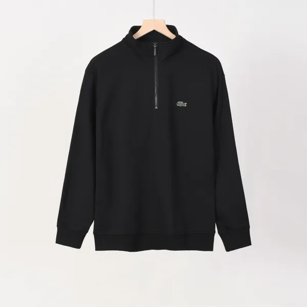 Lacoste Half-Zip Sweatshirt Black - 1