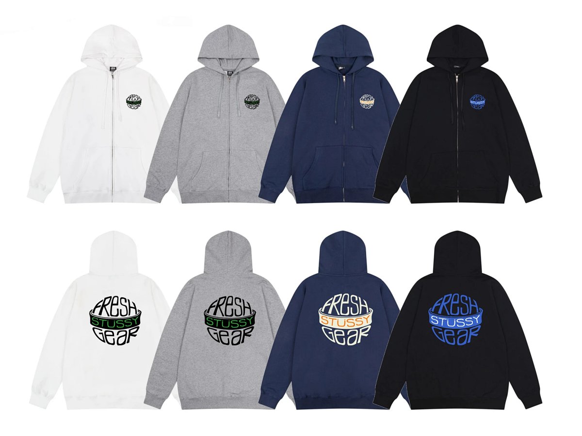 Stussy x A Bathing Ape Blue Camo Graphic Hoodie Black product detail 20 in Litbuy spreadsheet finds