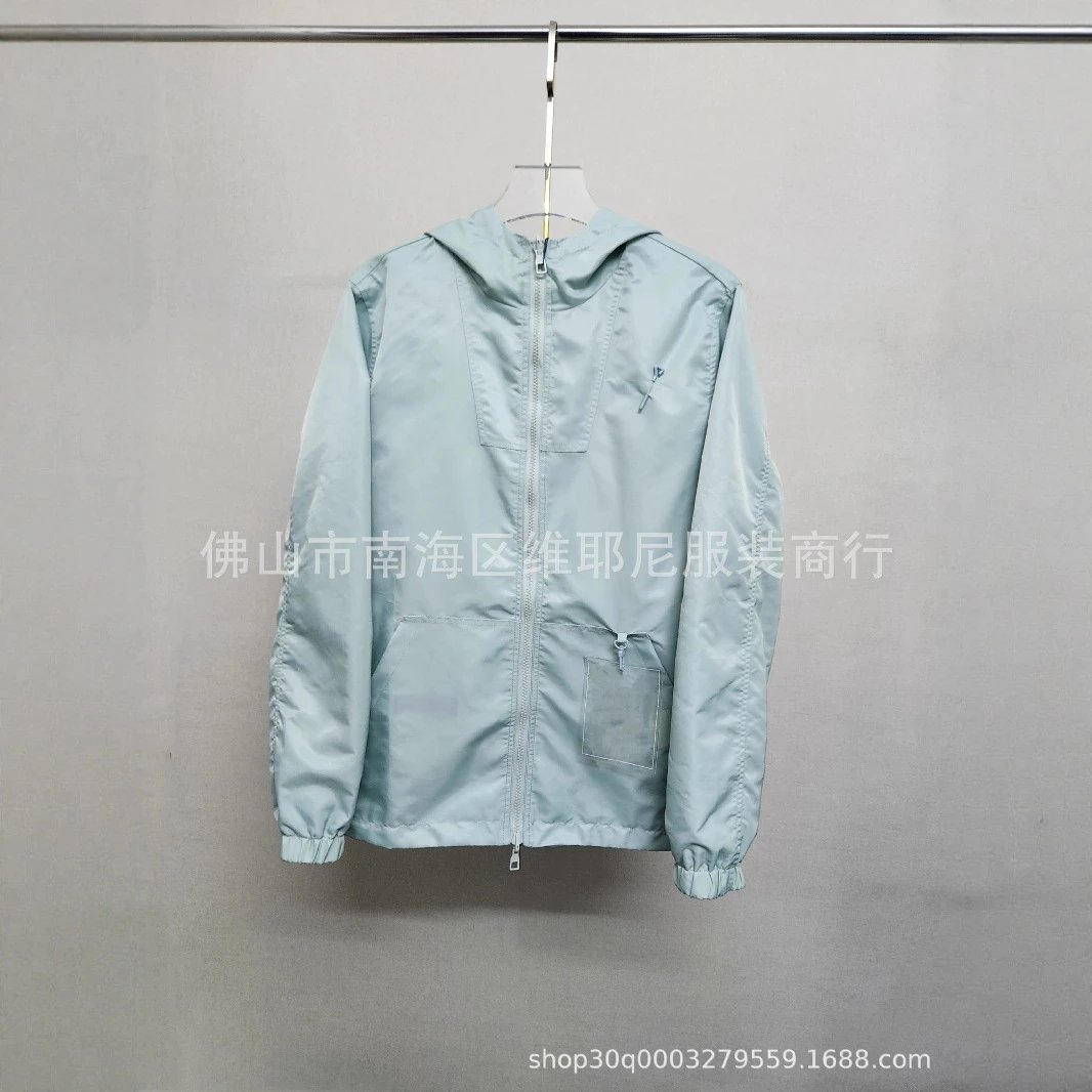 Unbranded Jackets Hooded Zip Jacket with Safety-Pin Chest Appliqué image 3