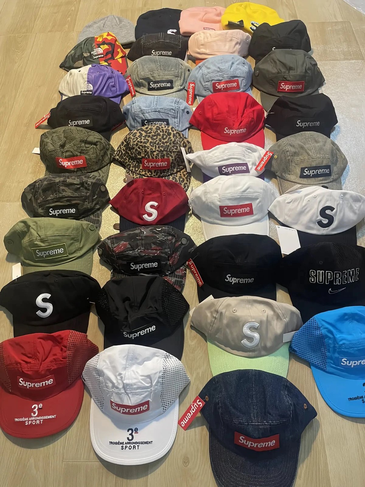 Supreme Mesh Panel Cap Beige / Black Baseball Cap product detail 2 in Litbuy spreadsheet finds