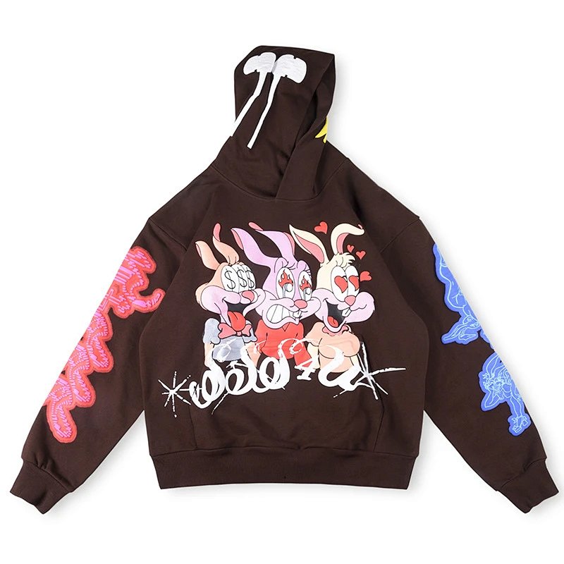 Design Sushi Bunny Graphic Hoodie Black and Brown product detail 2 in Litbuy spreadsheet finds