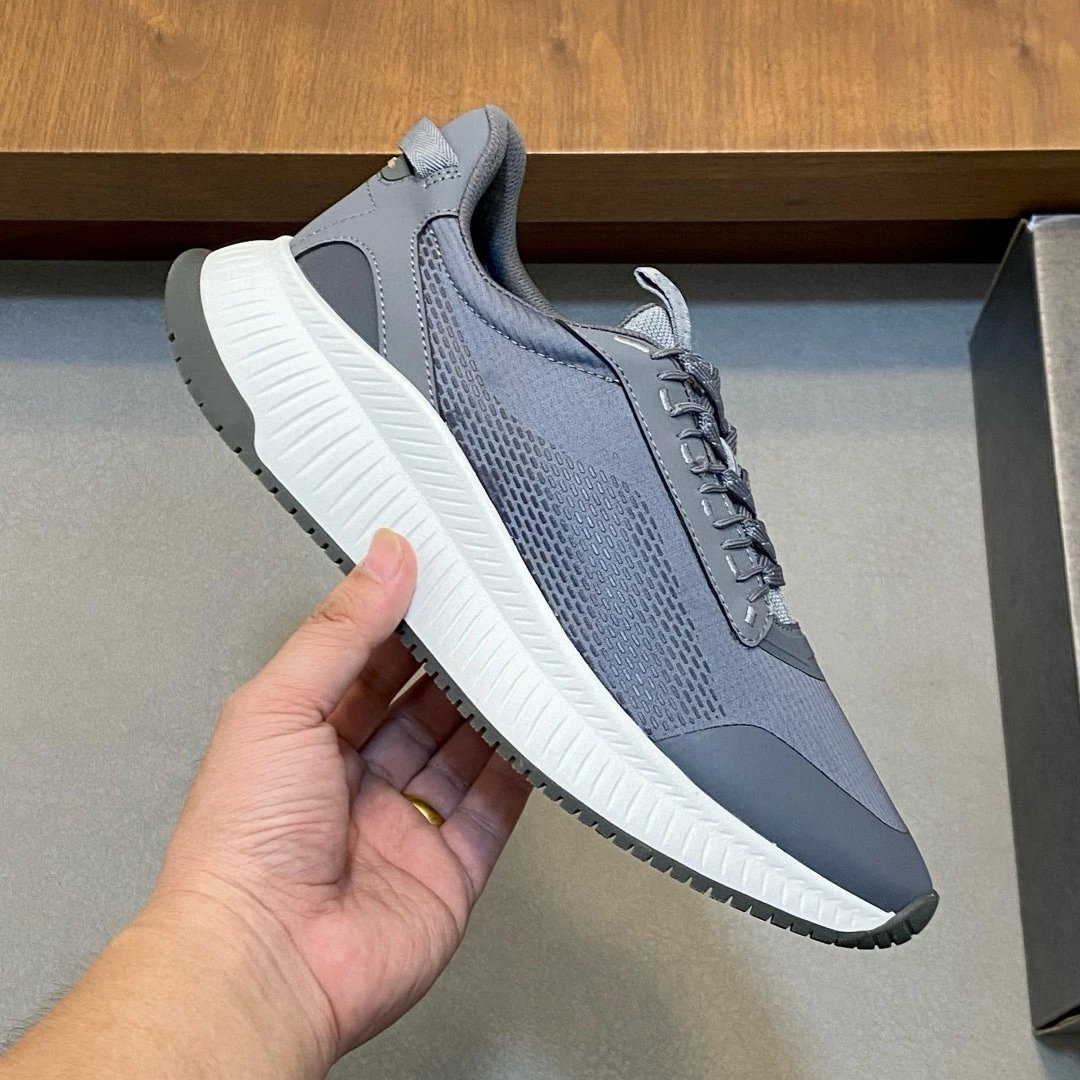 Design Black Mesh Chunky Sneakers - 17