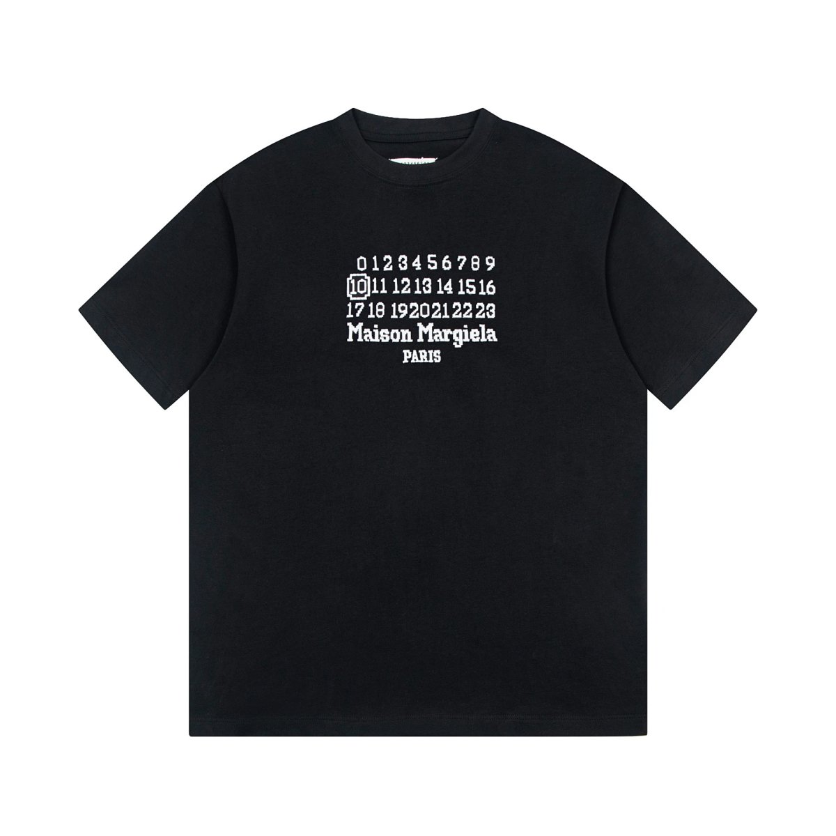 Maison Margiela Tabi Numerical Print T-Shirt Black / White / Beige product detail 51 in Litbuy spreadsheet finds