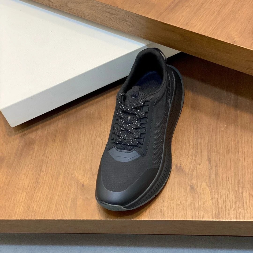 Design Black Mesh Chunky Sneakers - 11