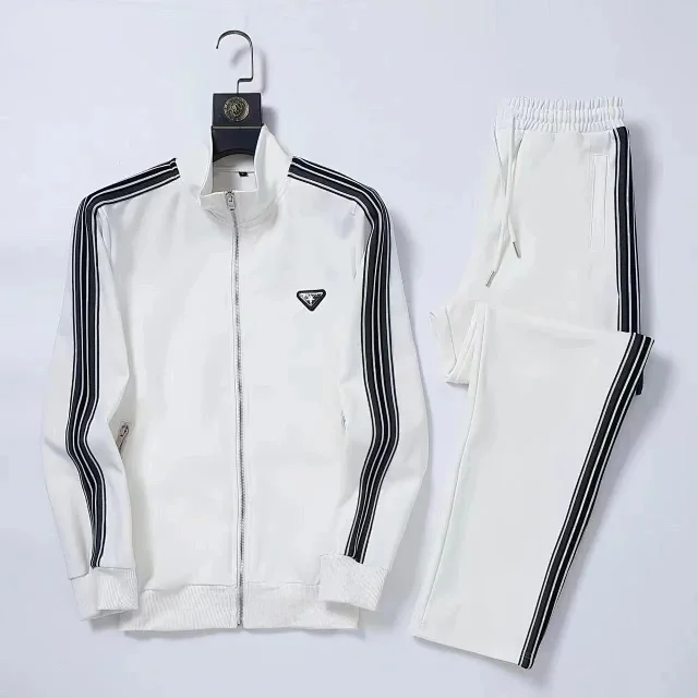 Prada Tracksuits Zip-Up Track Jacket and Joggers Set product detail image 4