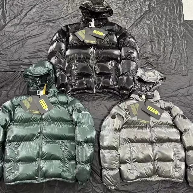 Parajumpers Down Jackets Hooded quilted puffer jacket with yellow neck strap product detail image 7