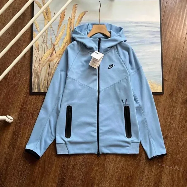 Nike Tech Fleece Full-Zip Hoodie Light Blue - 1