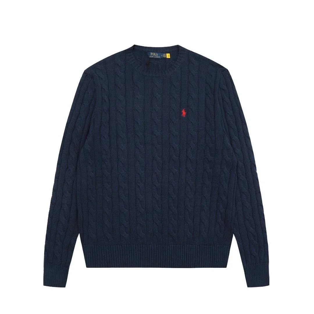 Polo Ralph Lauren Cable Knit Sweater Navy - 5