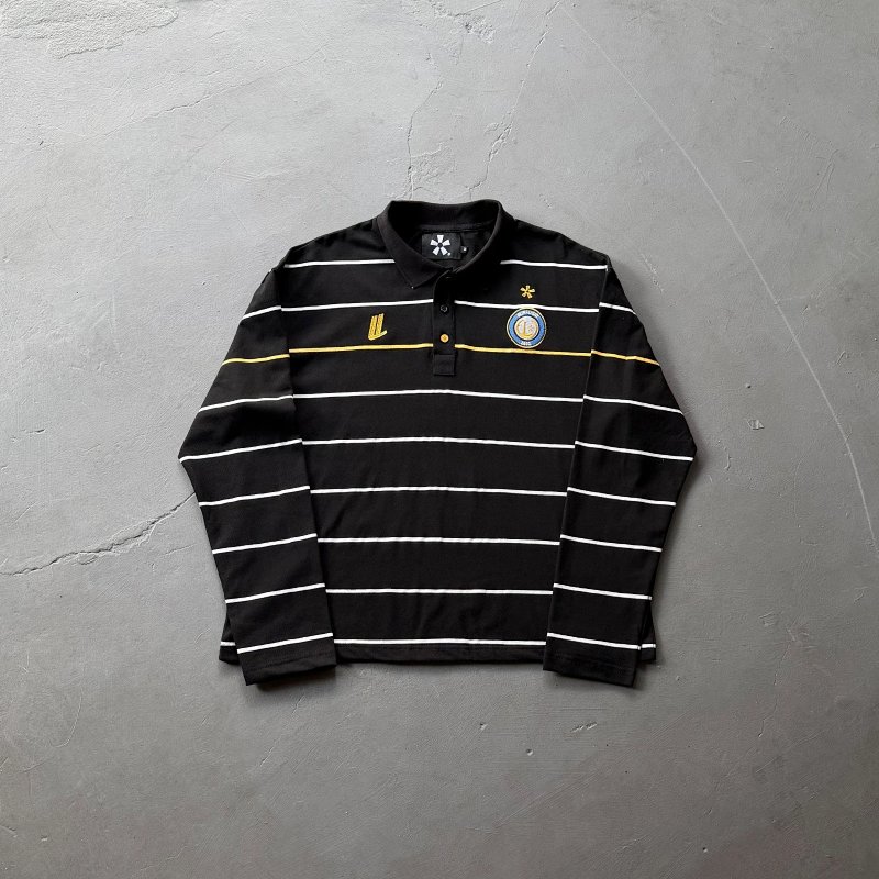 Ultralight London Striped Long Sleeve Polo