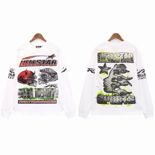Hellstar War Ready Long-Sleeve T-Shirt White - 1