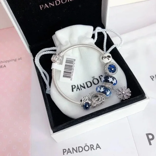 Pandora Jewelry Charm Bracelet with Decorative Beads product detail image 5