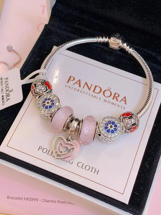 Pandora Jewelry Charm Bracelet with Decorative Beads product detail image 2