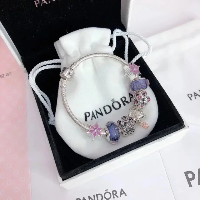 Pandora Jewelry Charm Bracelet with Decorative Beads product detail image 4