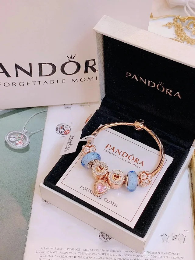 Pandora Jewelry Charm Bracelet with Decorative Beads product detail image 7