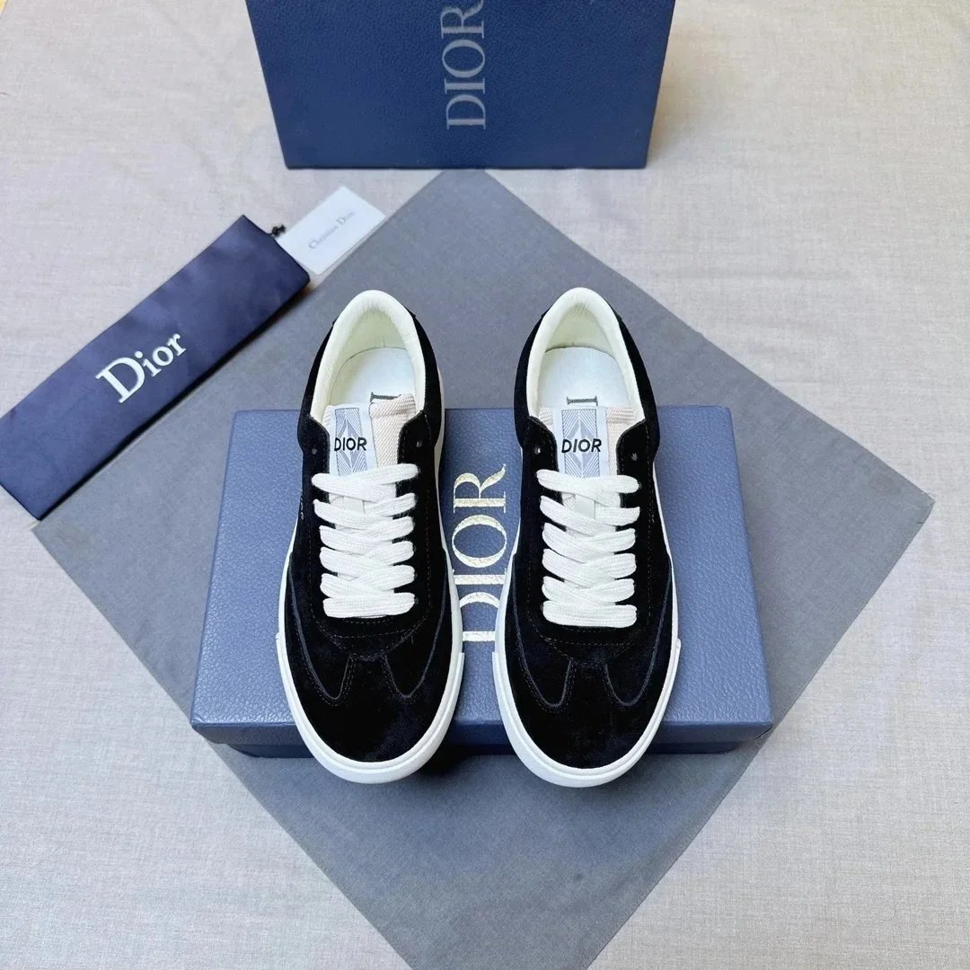 Dior B23 Tears Navy Blue Canvas Sneakers - 2