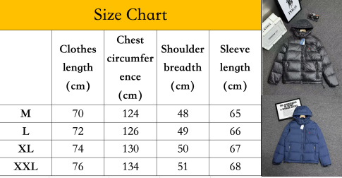 Style 1-3 size chart