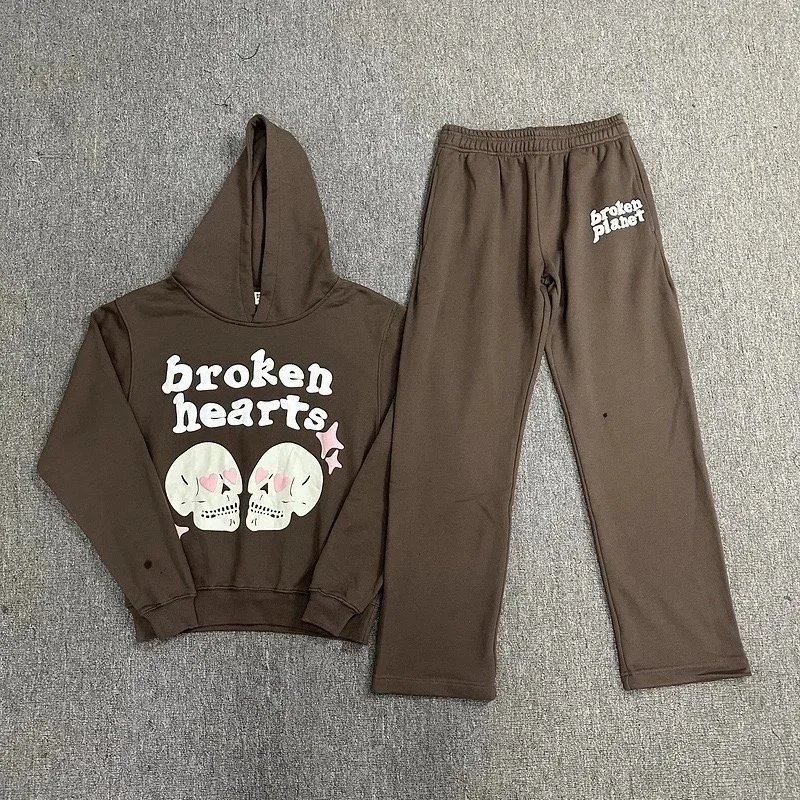 Broken Planet Infinite Realities Olive Green Hoodie and Sweatpants Set - 10