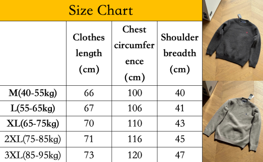 Style 19-21 size chart